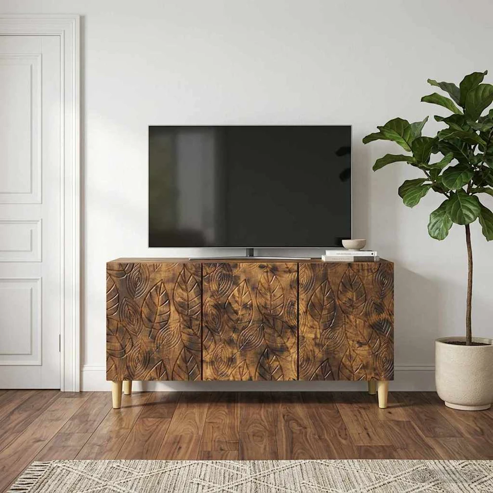 TV staliukas Televizoriaus spintelė 99 x 34,5 x 50 cm Dūminio ąžuolo