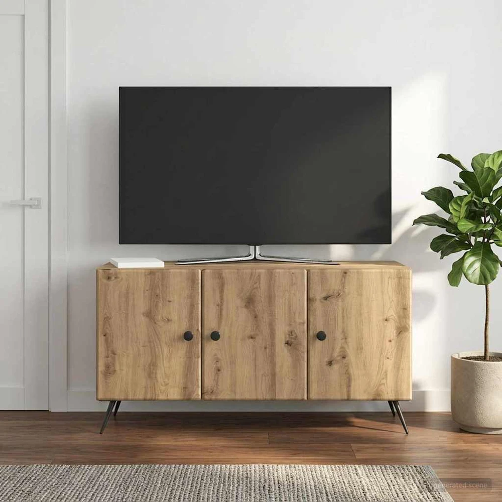 TV staliukas Televizoriaus spintelė 99 x 34,5 x 50 cm Artisano ąžuolo