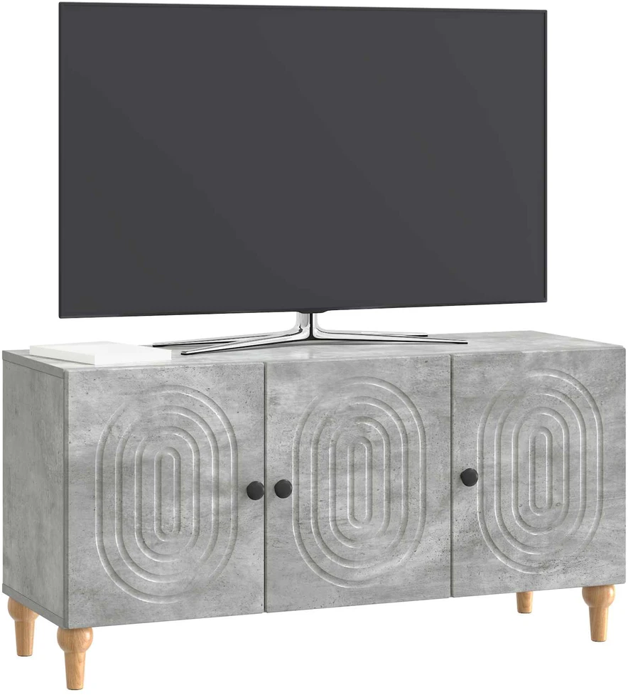 TV staliukas Televizoriaus spintelė 99 x 34,5 x 50 cm Betono pilka