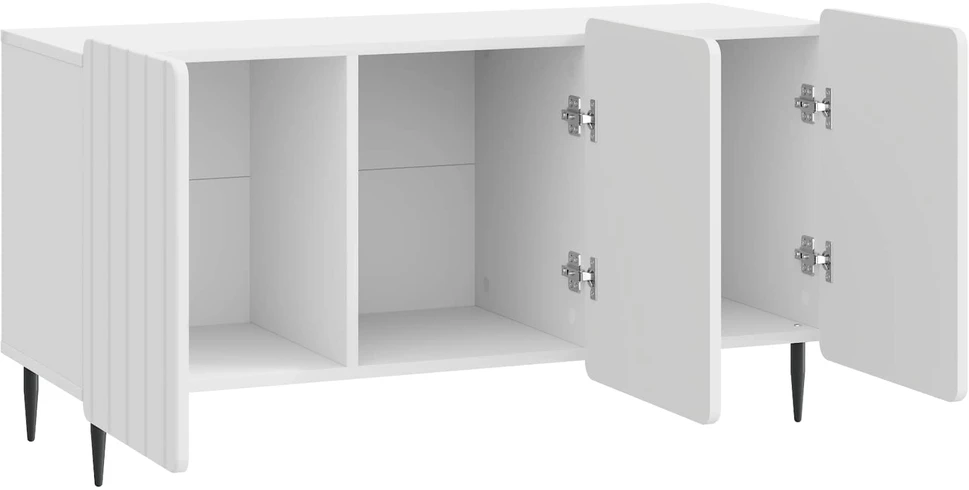 TV staliukas Televizoriaus spintelė 99 x 34,5 x 52 cm Itin blizgi balta