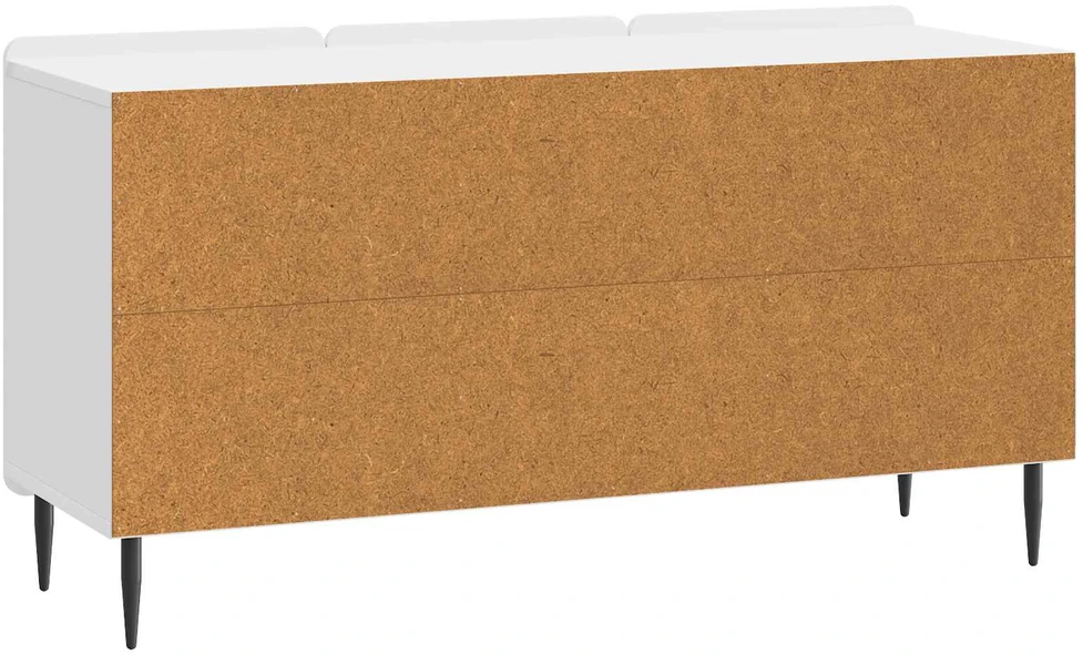 TV staliukas Televizoriaus spintelė 99 x 34,5 x 52 cm Itin blizgi balta