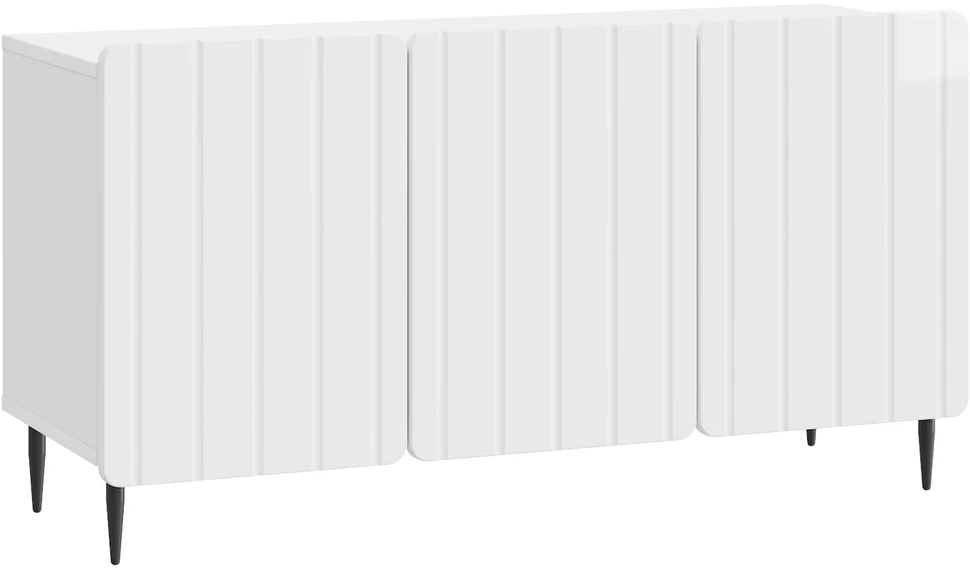 TV staliukas Televizoriaus spintelė 99 x 34,5 x 52 cm Itin blizgi balta