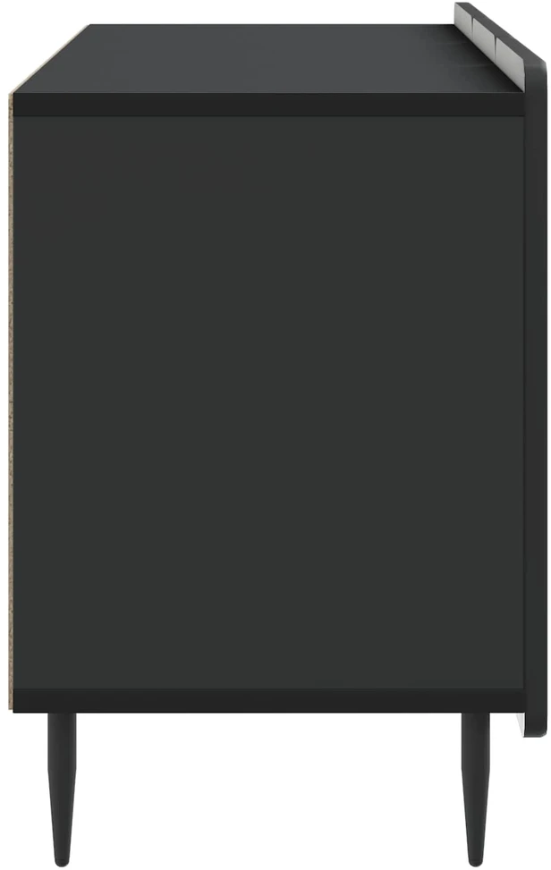 TV staliukas Televizoriaus spintelė 99 x 34,5 x 52 cm Juoda Apdirbta mediena