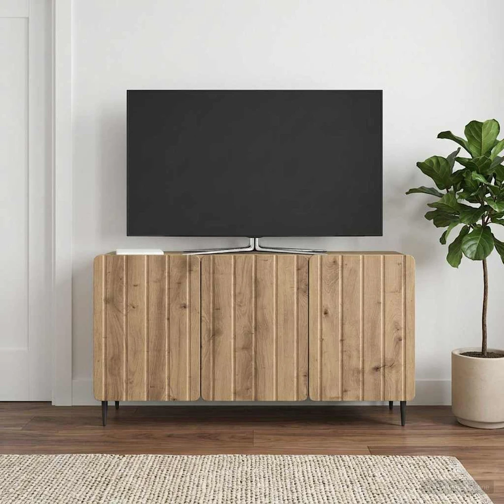 TV staliukas Televizoriaus spintelė 99 x 34,5 x 52 cm Artisano ąžuolo