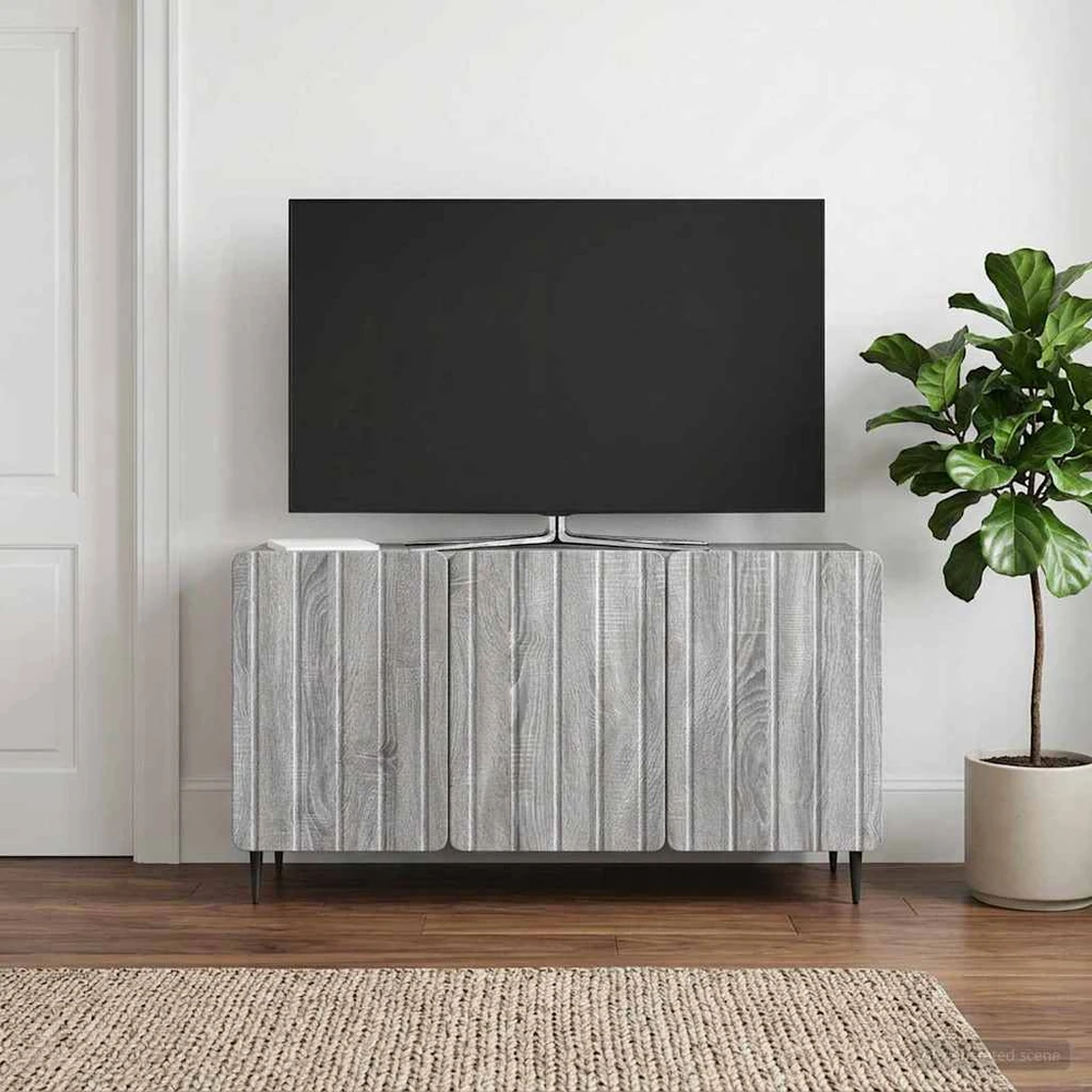 TV staliukas Televizoriaus spintelė 99 x 34,5 x 52 cm Pilka sonoma ąžuolo