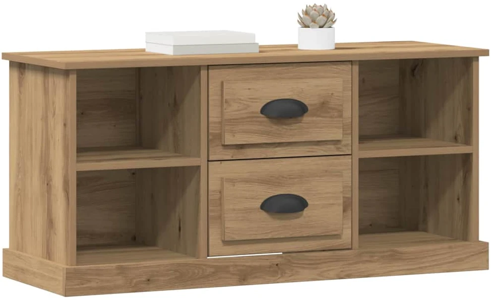 TV staliukas Televizoriaus spintelė 99,5 x 35,5 x 48 cm Amatininkų ąžuolas