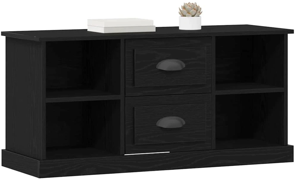 TV staliukas Televizoriaus spintelė 99,5 x 35,5 x 48 cm Juodas ąžuolas