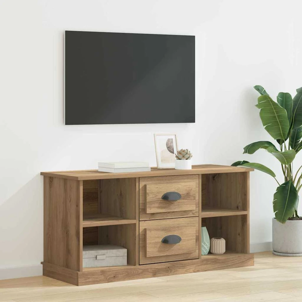 TV staliukas Televizoriaus spintelė 99,5 x 35,5 x 48 cm Amatininkų ąžuolas