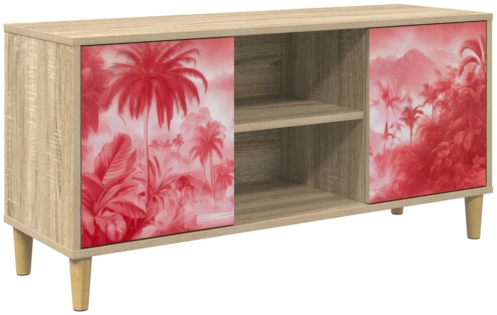 TV staliukas Televizoriaus spintelė AACHEN 102 x 33 x 50 cm Sonoma ąžuolo