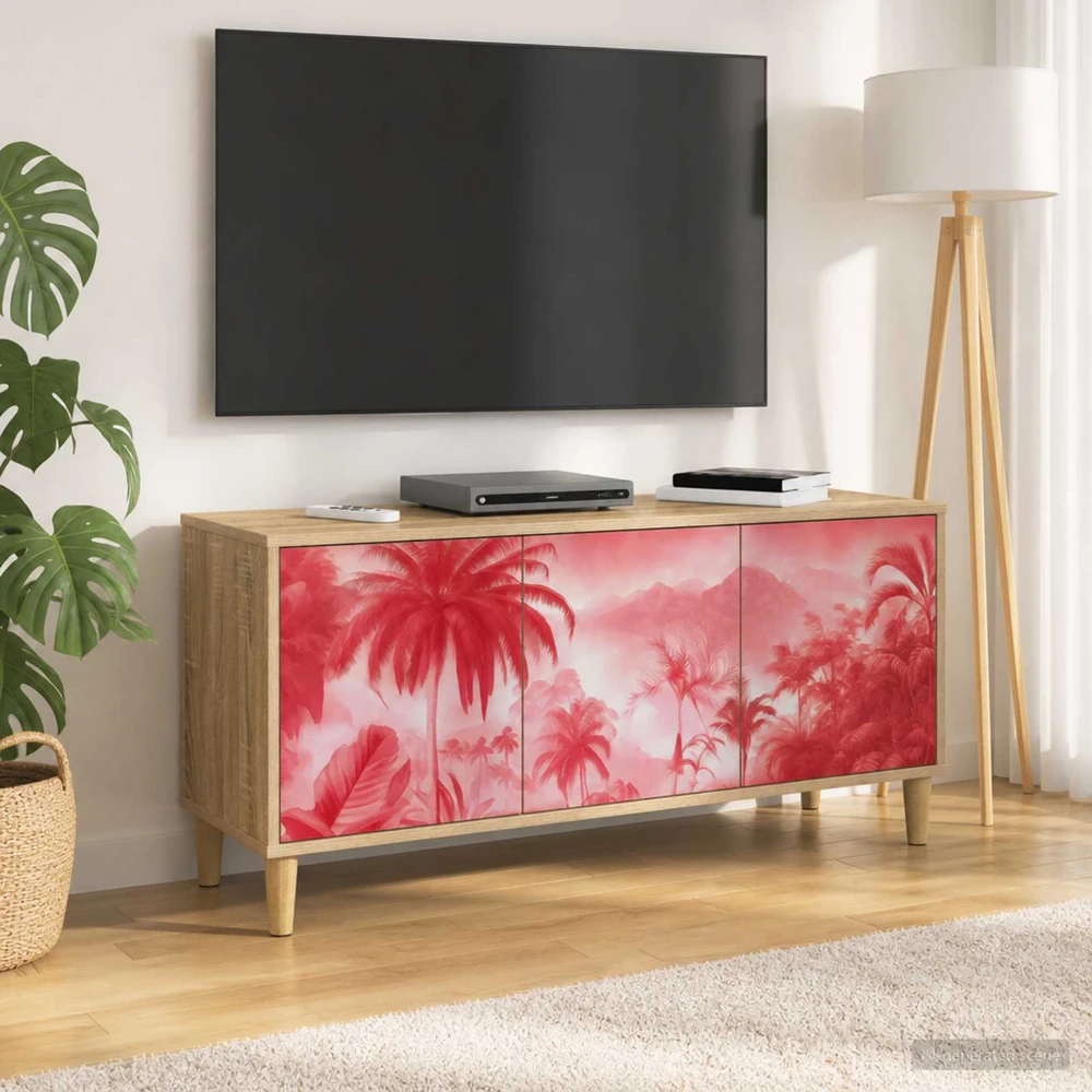 TV staliukas Televizoriaus spintelė AACHEN 102 x 33 x 50 cm Sonoma ąžuolo