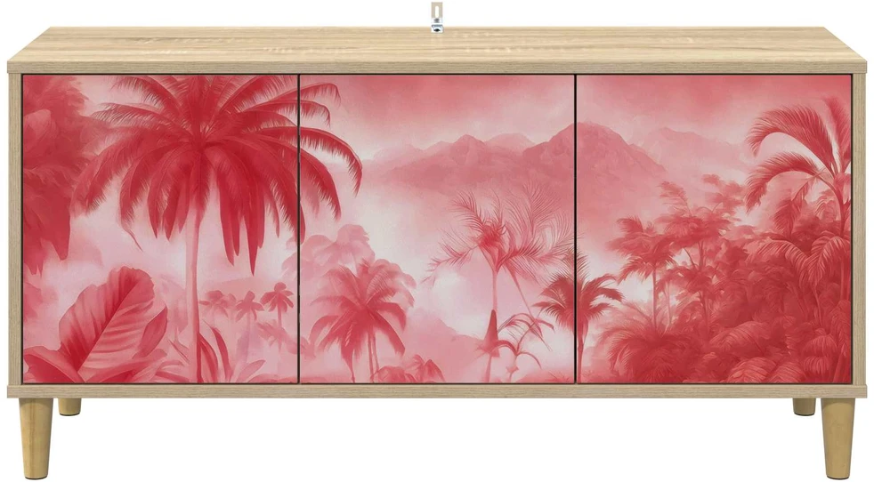 TV staliukas Televizoriaus spintelė AACHEN 102 x 33 x 50 cm Sonoma ąžuolo