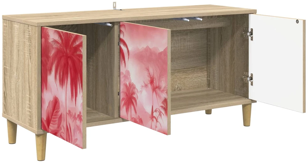 TV staliukas Televizoriaus spintelė AACHEN 102 x 33 x 50 cm Sonoma ąžuolo