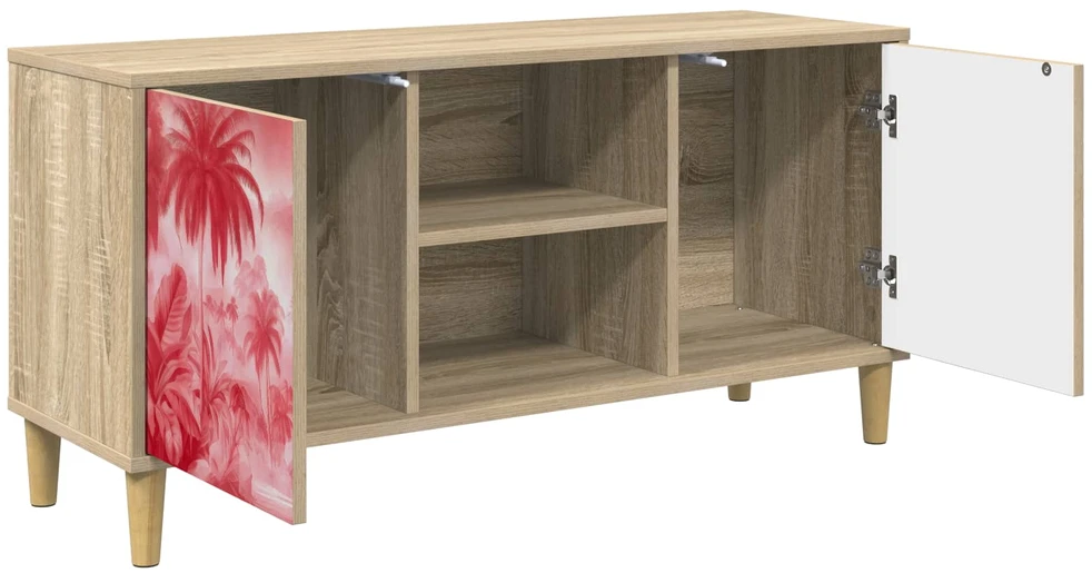 TV staliukas Televizoriaus spintelė AACHEN 102 x 33 x 50 cm Sonoma ąžuolo