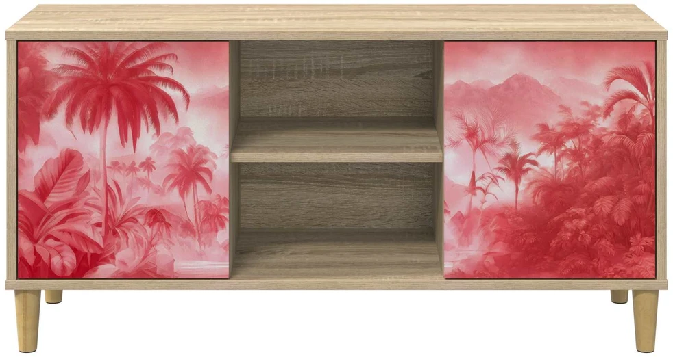 TV staliukas Televizoriaus spintelė AACHEN 102 x 33 x 50 cm Sonoma ąžuolo