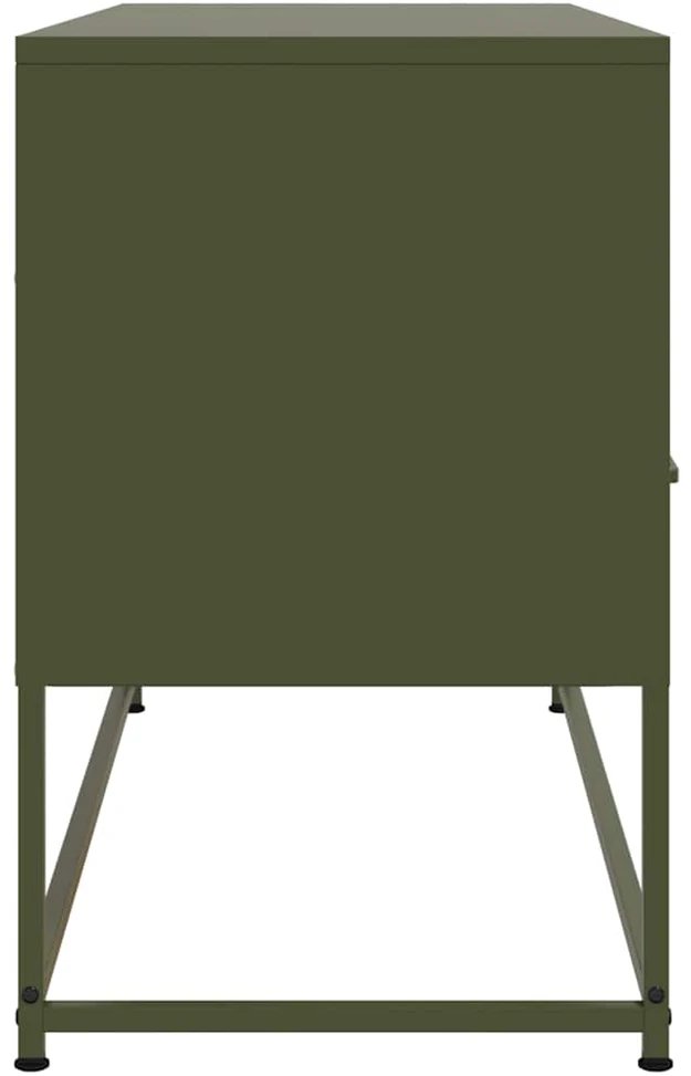 TV staliukas Televizoriaus spintelė, alyvuogių, 100,5x39x60,5cm, plienas