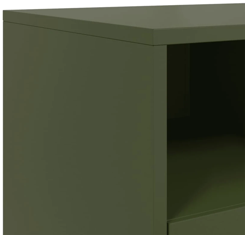 TV staliukas Televizoriaus spintelė, alyvuogių, 68x39x60,5cm, plienas