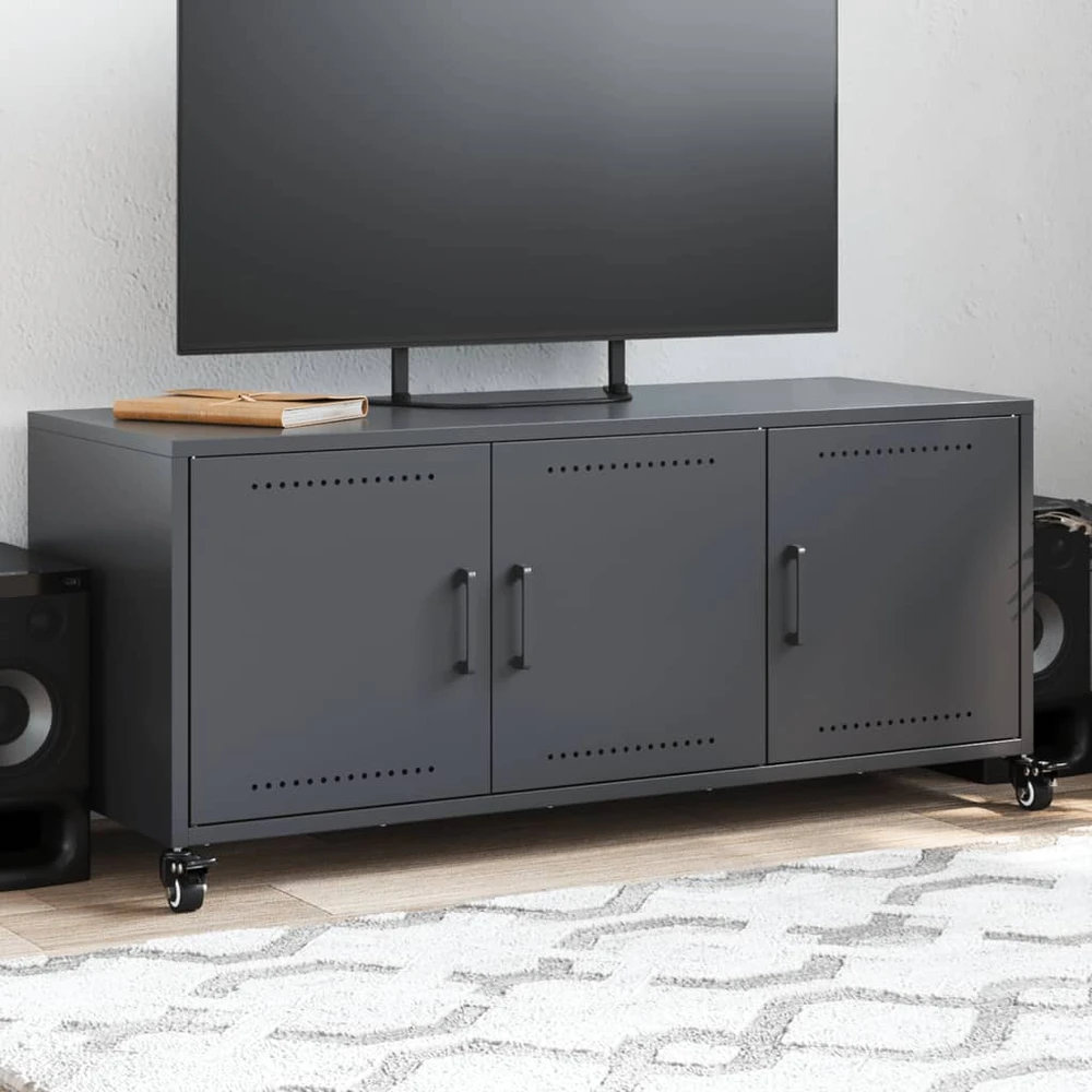 TV staliukas Televizoriaus spintelė, antracito, 100,5x39x43,5cm, plienas