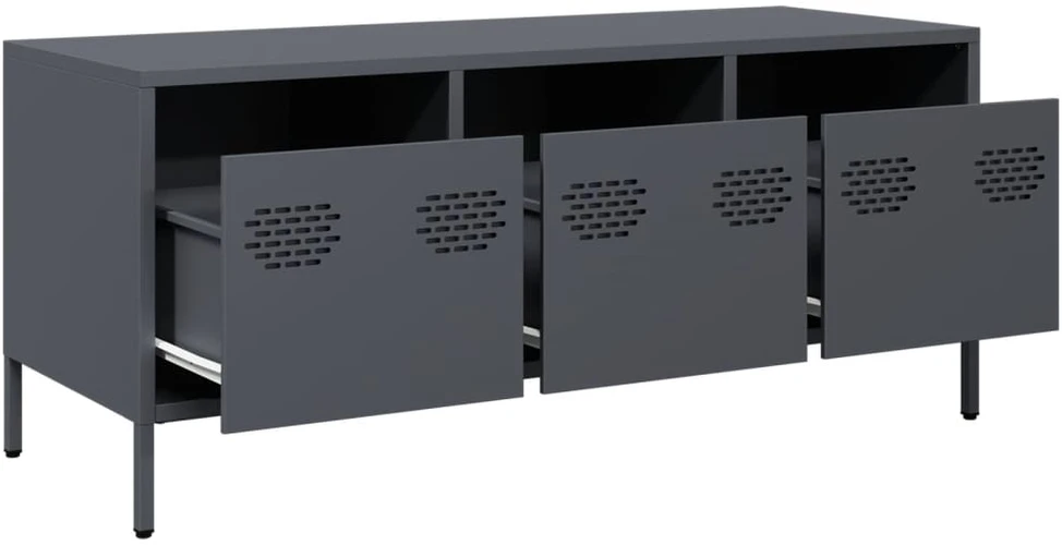 TV staliukas Televizoriaus spintelė, antracito, 101,5x39x43,5cm, plienas