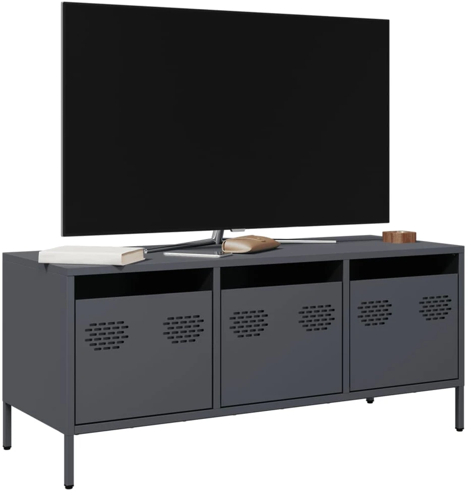 TV staliukas Televizoriaus spintelė, antracito, 101,5x39x43,5cm, plienas