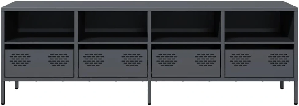 TV staliukas Televizoriaus spintelė, antracito, 135x39x43,5cm, plienas