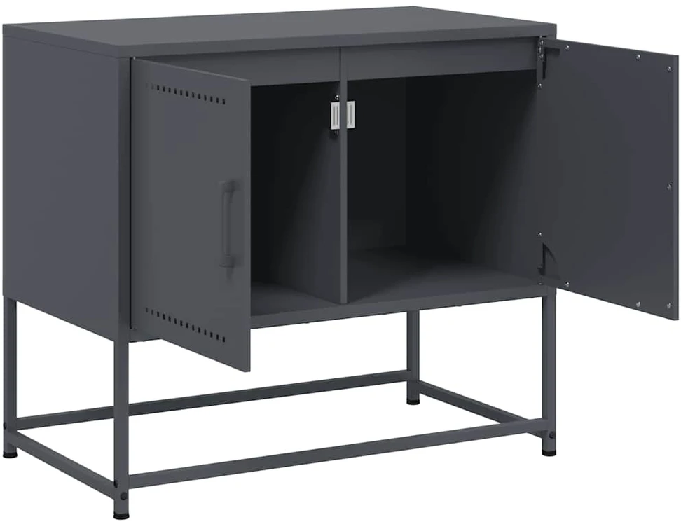 TV staliukas Televizoriaus spintelė, antracito, 68,5x39x60,5cm, plienas