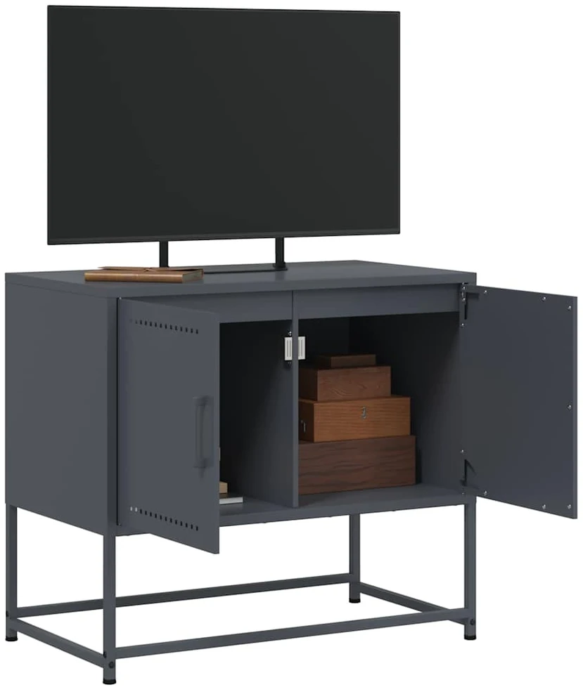 TV staliukas Televizoriaus spintelė, antracito, 68,5x39x60,5cm, plienas