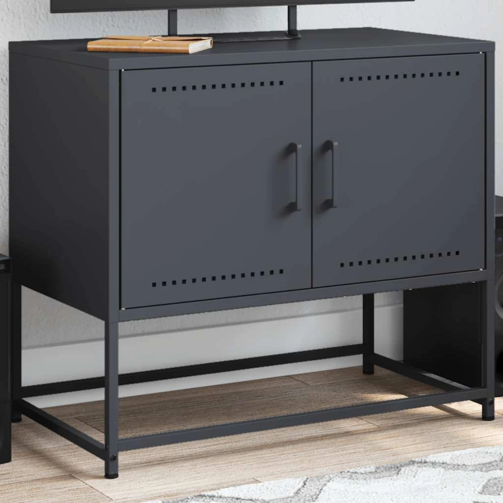 TV staliukas Televizoriaus spintelė, antracito, 68,5x39x60,5cm, plienas