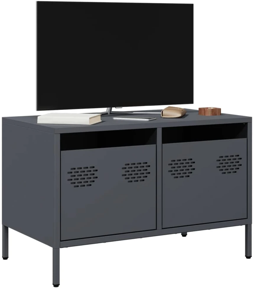TV staliukas Televizoriaus spintelė, antracito, 68x39x43,5cm, plienas
