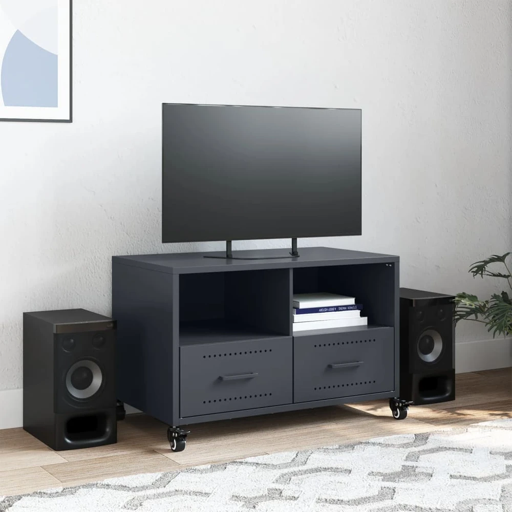 TV staliukas Televizoriaus spintelė, antracito, 68x39x43,5cm, plienas