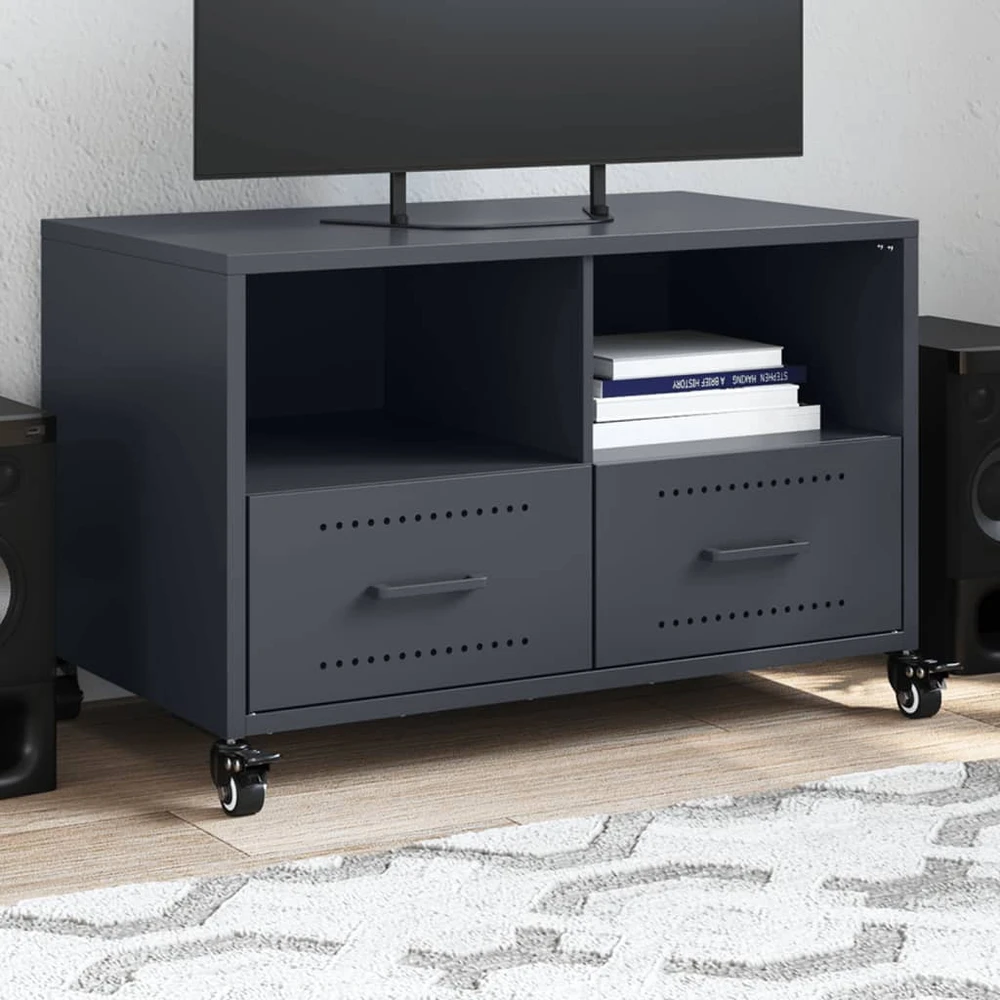 TV staliukas Televizoriaus spintelė, antracito, 68x39x43,5cm, plienas