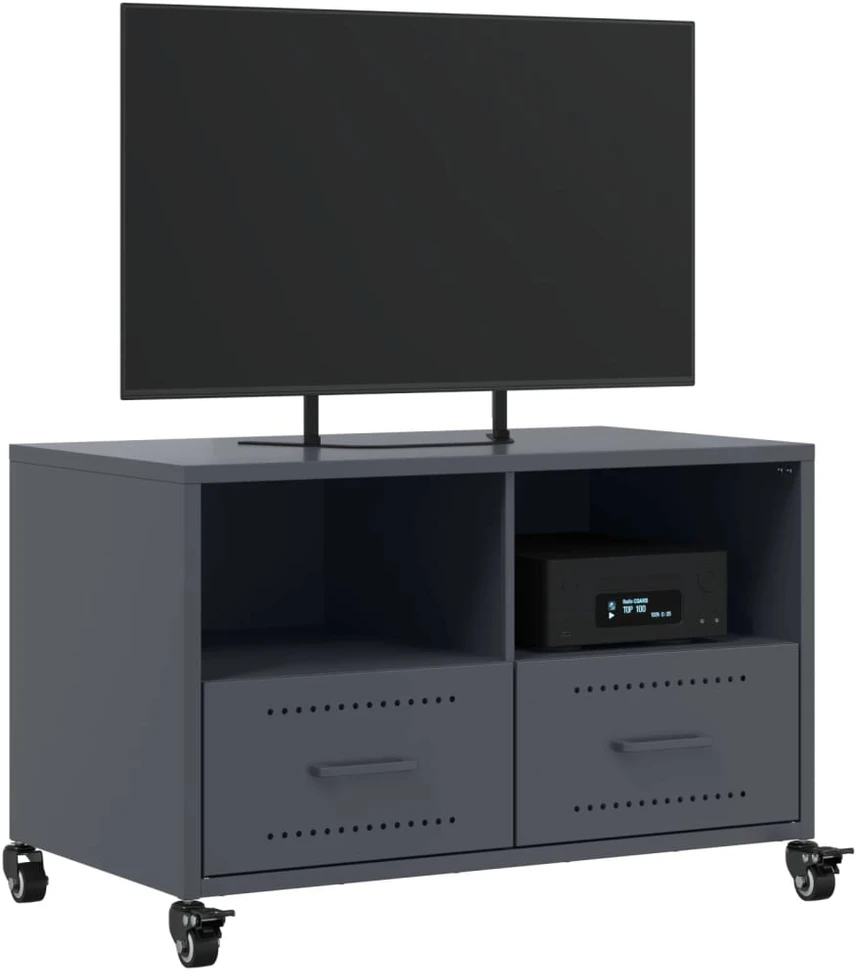 TV staliukas Televizoriaus spintelė, antracito, 68x39x43,5cm, plienas