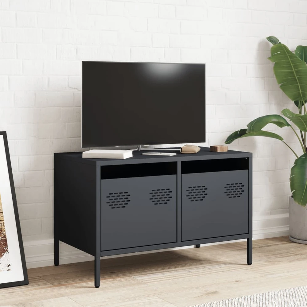TV staliukas Televizoriaus spintelė, antracito, 68x39x43,5cm, plienas