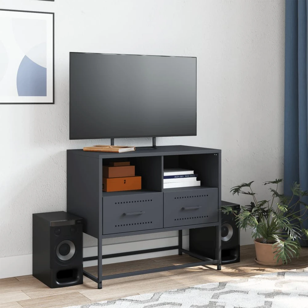 TV staliukas Televizoriaus spintelė, antracito, 68x39x60,5cm, plienas