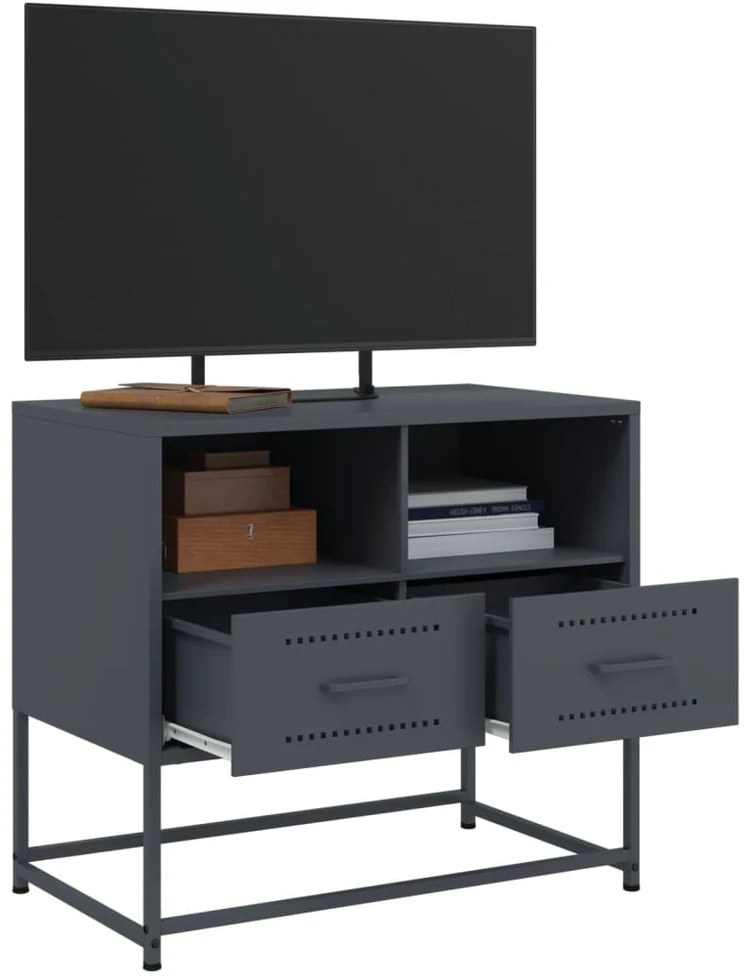 TV staliukas Televizoriaus spintelė, antracito, 68x39x60,5cm, plienas