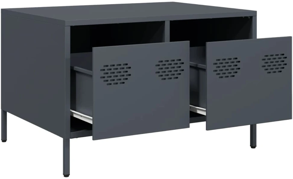 TV staliukas Televizoriaus spintelė, antracito, 68x50x43,5cm, plienas