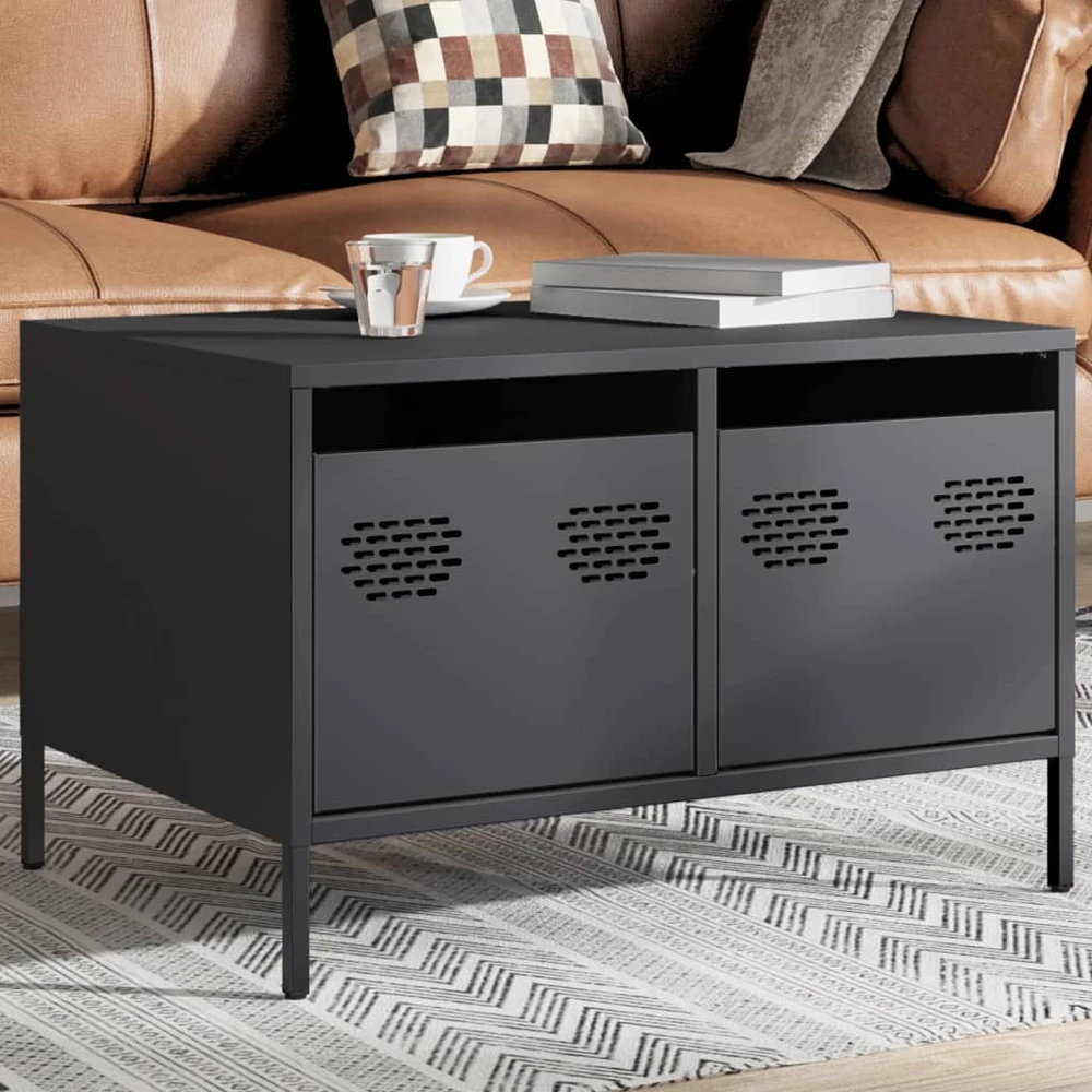 TV staliukas Televizoriaus spintelė, antracito, 68x50x43,5cm, plienas