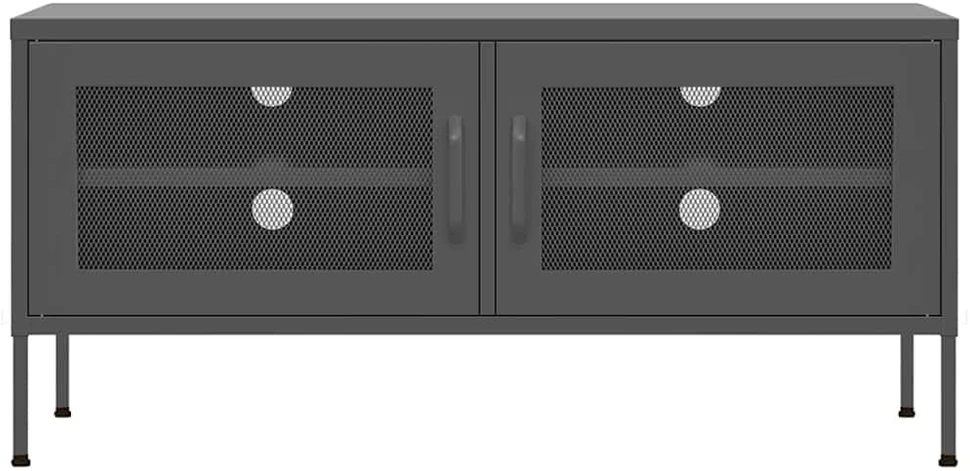 TV staliukas Televizoriaus spintelė, antracito spalvos, 105x35x50cm, plienas