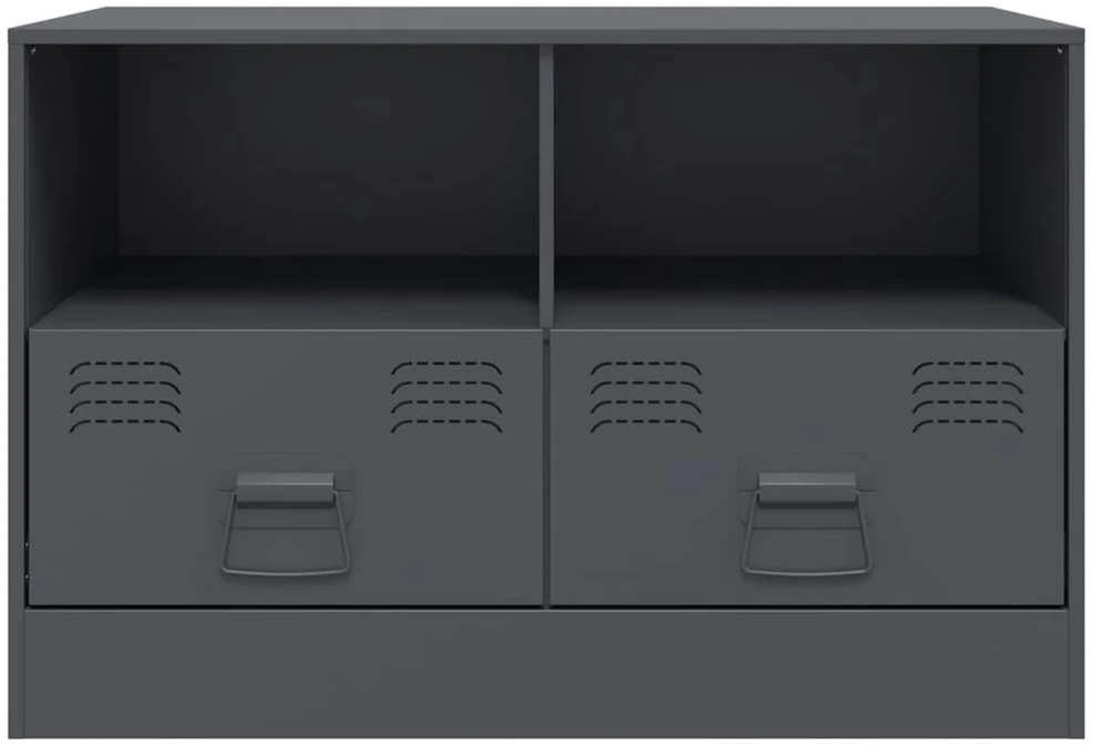 TV staliukas Televizoriaus spintelė, antracito spalvos, 67x39x44cm, plienas