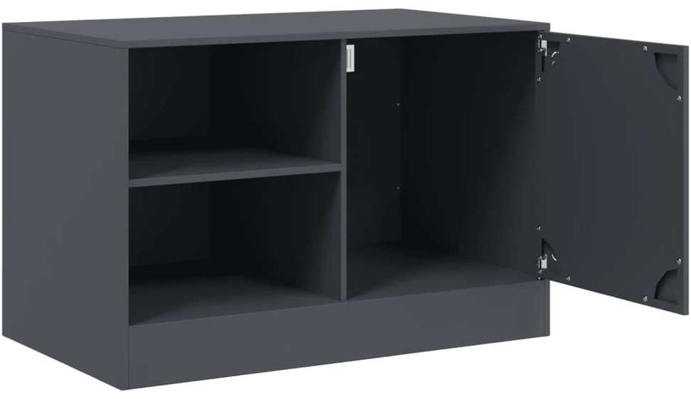 TV staliukas Televizoriaus spintelė, antracito spalvos, 67x39x44cm, plienas