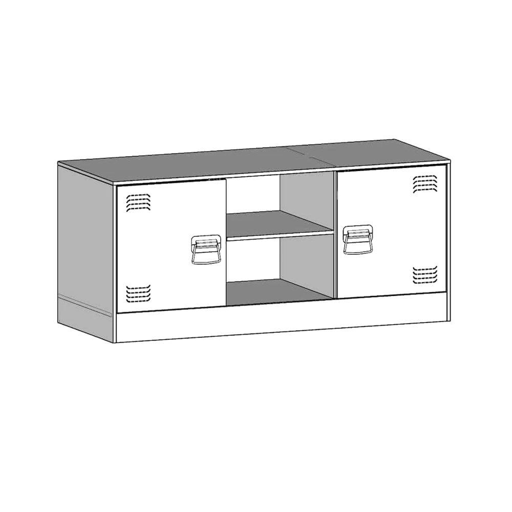 TV staliukas Televizoriaus spintelė, antracito spalvos, 99x39x44cm, plienas