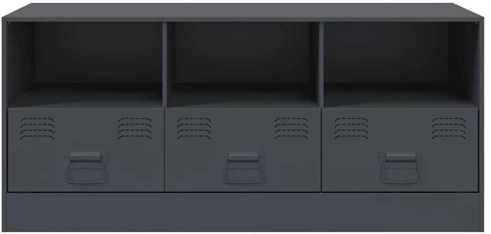 TV staliukas Televizoriaus spintelė, antracito spalvos, 99x39x44cm, plienas