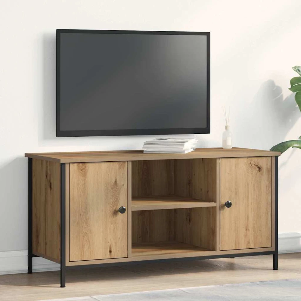 TV staliukas Televizoriaus spintelė 100 x 40 x 50 cm artisano ąžuolo