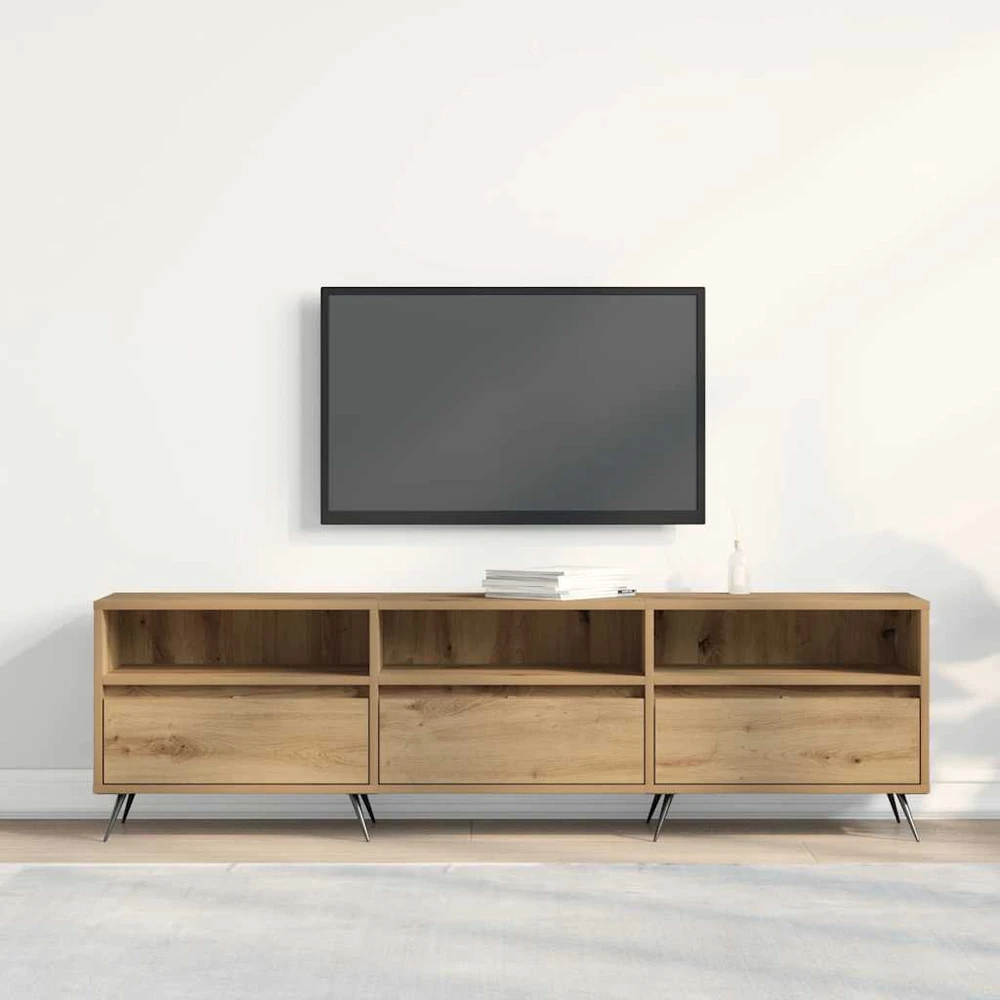 TV staliukas Televizoriaus spintelė 150 x 30 x 44,5 cm artisano ąžuolo