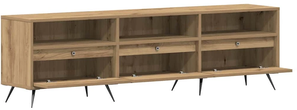 TV staliukas Televizoriaus spintelė 150 x 30 x 44,5 cm artisano ąžuolo