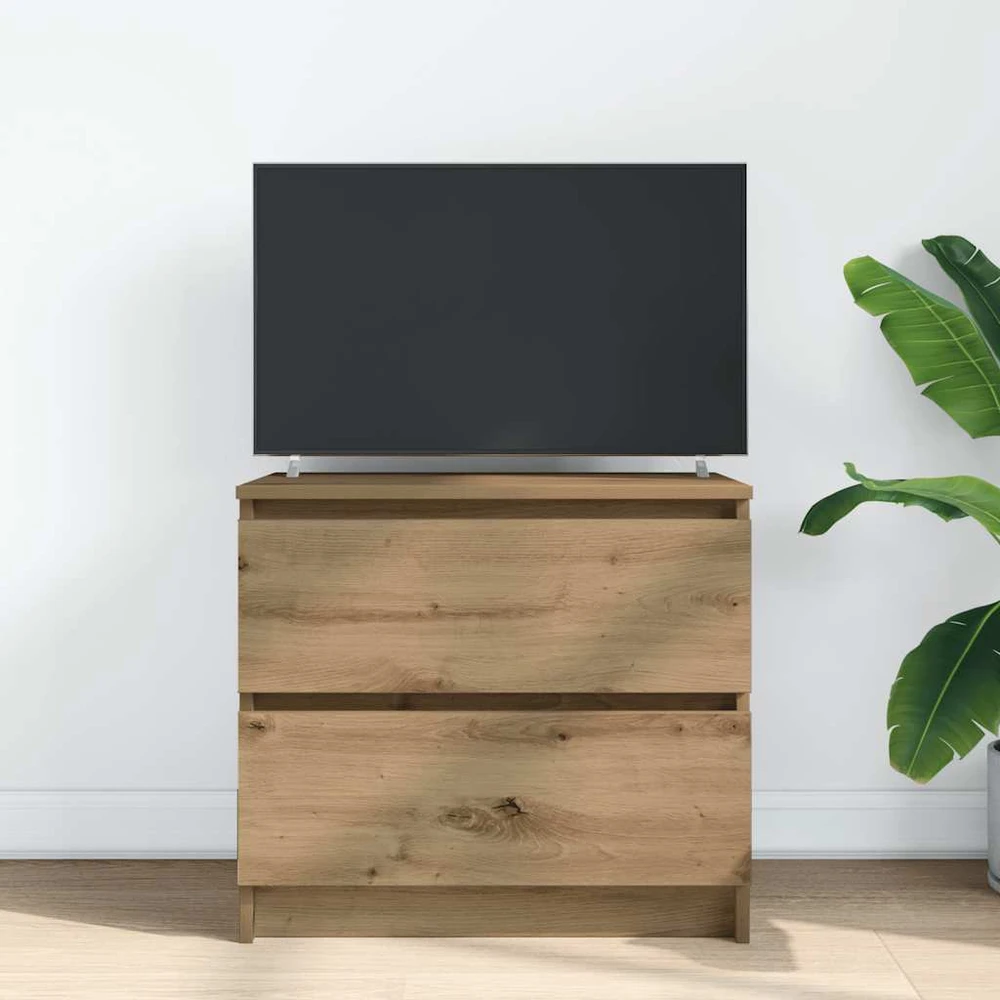 TV staliukas Televizoriaus spintelė, artisano ąžuolo, 60x35x54 cm, mediena