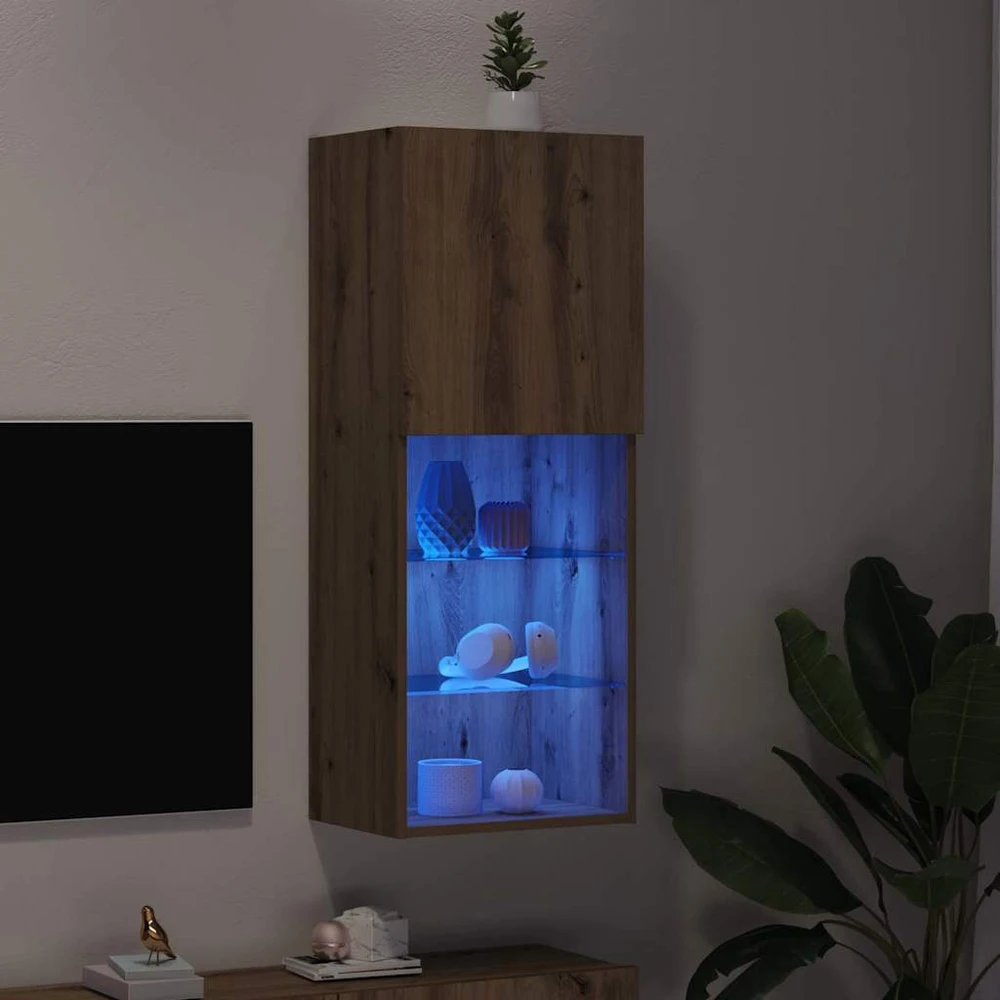 TV staliukas TV spintelių komplektas 40,5 x 30 x 102 cm Amatininkų ąžuolas