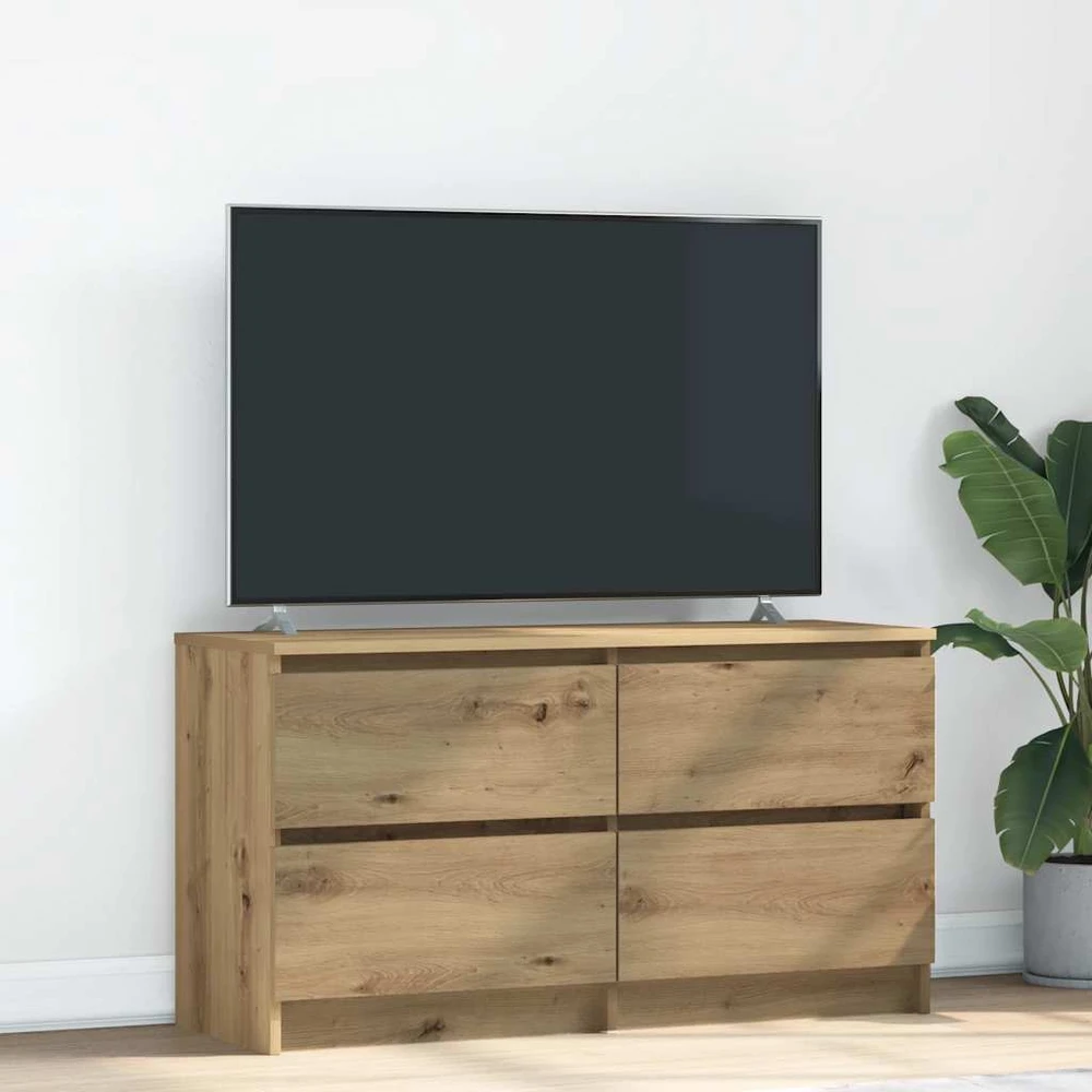 TV staliukas Televizoriaus spintelė, artisano ąžuolo, 100x35x54 cm, mediena