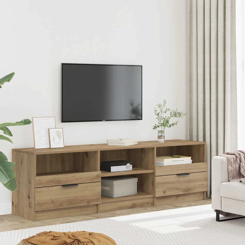 TV staliukas Televizoriaus spintelė, artisano ąžuolo, 140x35x40cm, mediena