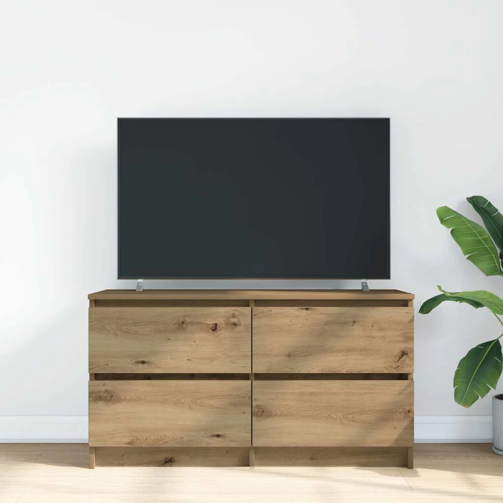 TV staliukas Televizoriaus spintelė, artisano ąžuolo, 100x35x54 cm, mediena
