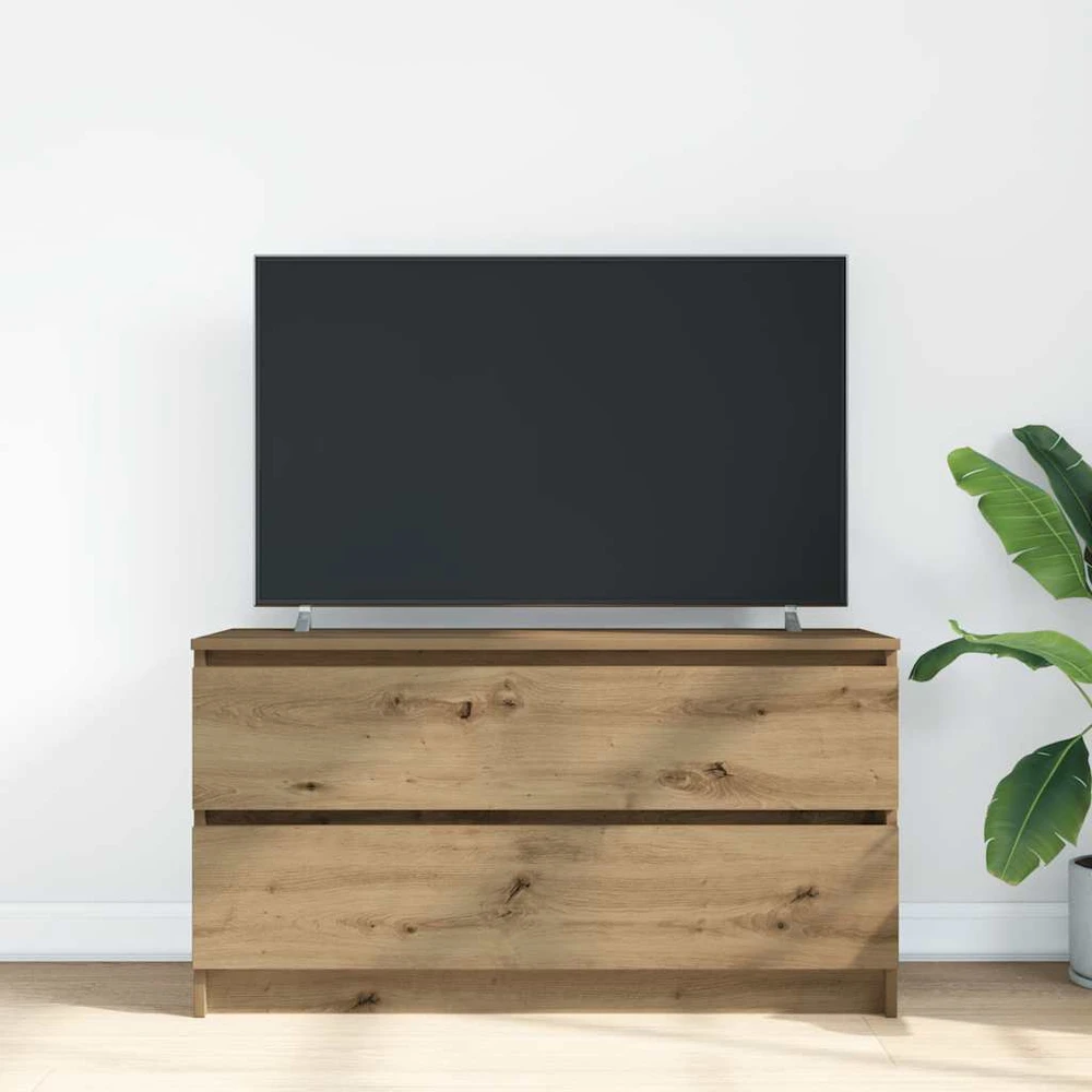 TV staliukas Televizoriaus spintelė, artisano ąžuolo, 100x35x54 cm, mediena
